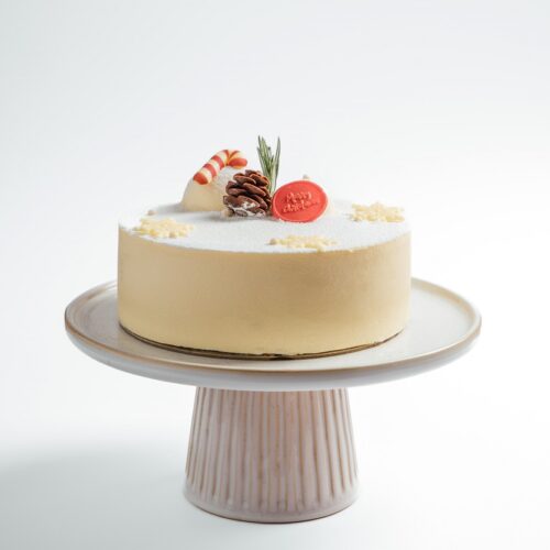 Carrot Cheesecake on a white background