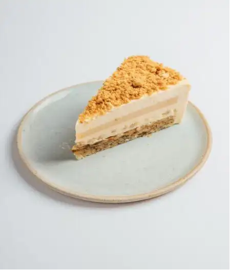 a slice of bannoffee cake